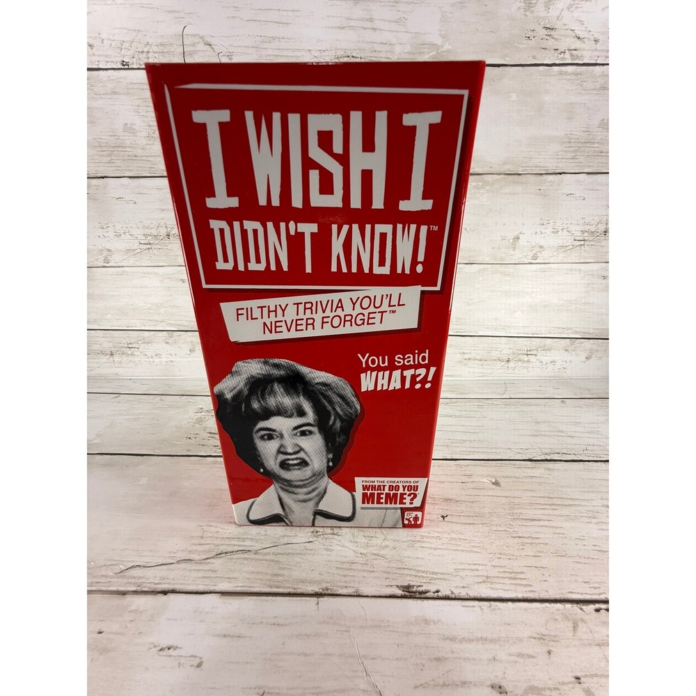 I Wish I Didn't Know Adult Party Trivia Game What Do You Meme‎ 500 Cards